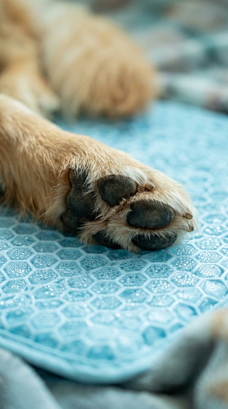 Alfombrilla refrescante, detalle